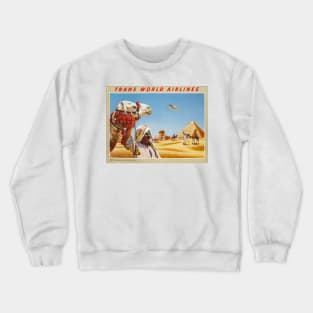 Egypt - Vintage Travel Poster Crewneck Sweatshirt